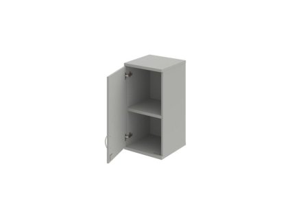 Policová skriňa Strong, zámok, L, 40x76,8x40 cm, sivá/sivá