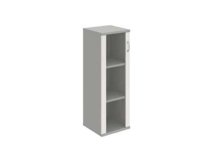Policová skriňa Strong L, 40x115,2x40 cm, biela/sivá