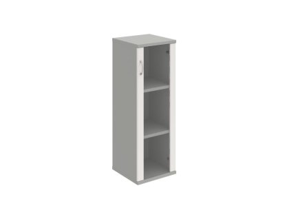 Policová skriňa Strong P, 40x115,2x40 cm, biela/sivá