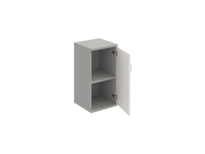 Policová skriňa Strong P, 40x76,8x40 cm, biela/sivá