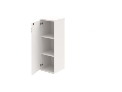 Policová skriňa Strong, zámok, L, 40x115,2x40 cm, biela/biela