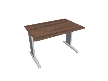 Pracovný stôl Cross, 120x75,5x80 cm, orech/kov