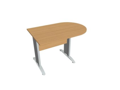 Doplnkový stôl Cross, 120x75,5x80 cm, buk/kov