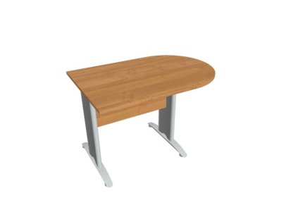 Doplnkový stôl Cross, 120x75,5x80 cm, jelša/kov