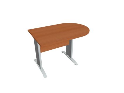 Doplnkový stôl Cross, 120x75,5x80 cm, čerešňa/kov