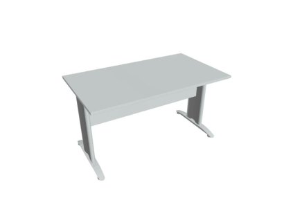 Rokovací stôl Cross, 140x75,5x80 cm, sivý/kov