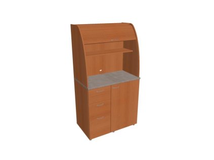 Kuchynka bez vybavenia ľavá, 100x189,1x60 cm, čerešňa/čerešňa