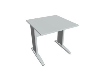 Pracovný stôl Cross, 80x75,5x80 cm, sivý/kov
