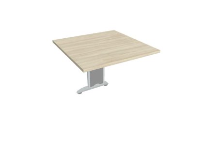 Doplnkový stôl Cross, 80x75,5x80 cm, agát/kov