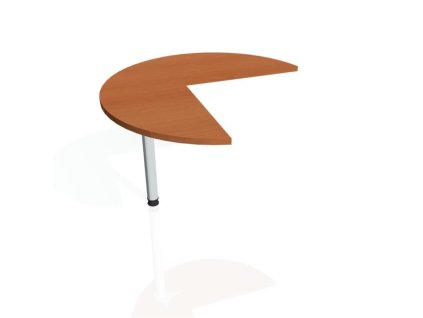 Doplnkový stôl Flex, ľavý, 100,0x75,5x(60x60) cm, čerešňa/kov