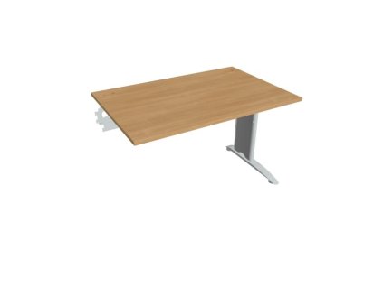 Pracovný stôl Flex, 120x75,5x80 cm, dub/kov