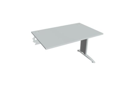 Pracovný stôl Flex, 120x75,5x80 cm, sivý/kov