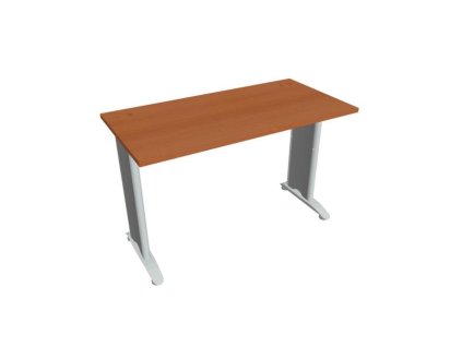 Pracovný stôl Flex, 120x75,5x60 cm, čerešňa/kov