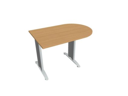 Doplnkový stôl Flex, 120x75,5x80 cm, buk/kov