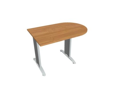 Doplnkový stôl Flex, 120x75,5x80 cm, jelša/kov