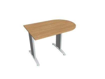 Doplnkový stôl Flex, 120x75,5x80 cm, dub/kov