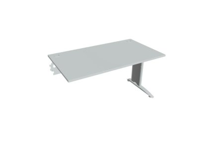 Pracovný stôl Flex, 140x75,5x80 cm, sivý/kov