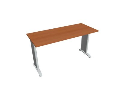Pracovný stôl Flex, 140x75,5x60 cm, čerešňa/kov