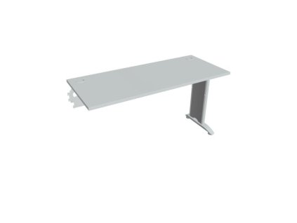 Pracovný stôl Flex, 140x75,5x60 cm, sivý/kov