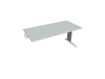 Pracovný stôl Flex, 160x75,5x80 cm, sivý/kov