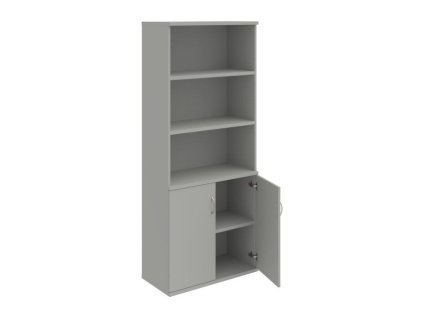 Policová skriňa Strong, 80x192x40 cm, sivá/sivá