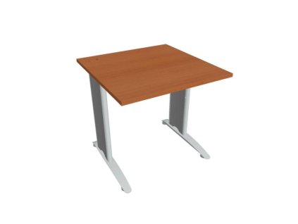 Pracovný stôl Flex, 80x75,5x80 cm, čerešňa/kov