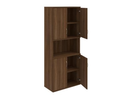 Policová skriňa Strong, 80x192x40 cm, orech/orech