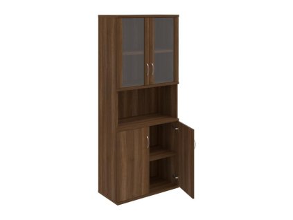 Policová skriňa Strong, 80x192x40 cm, orech/orech