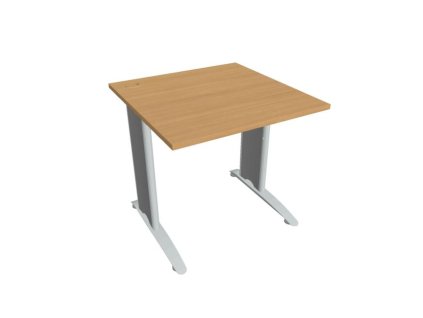 Pracovný stôl Flex, 80x75,5x80 cm, buk/kov