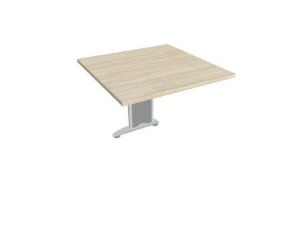 Doplnkový stôl Flex, 80x75,5x80 cm, agát/kov