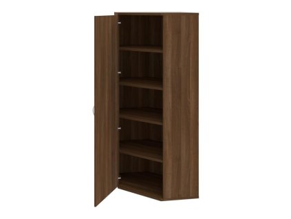 Policová skriňa L Strong, 80x192x40 cm, orech/orech