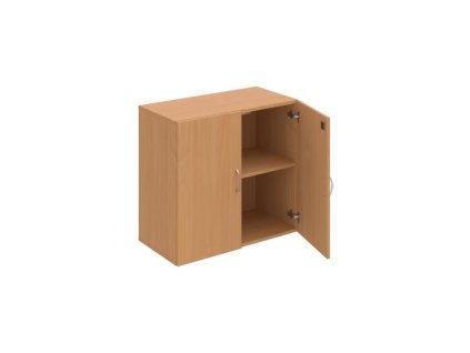 Policová skriňa Drive, zámok, 80x74x42 cm, buk/buk