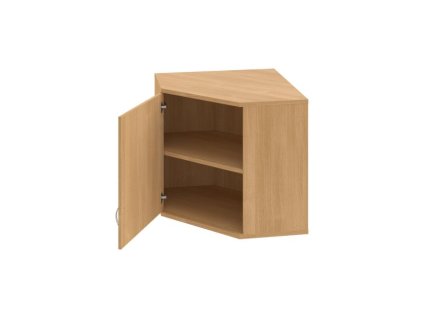 Rohová skriňa Strong, L, horná, 80x76,8x40 cm, dub/dub