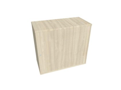 Prídavná skriňa k stolu Hobis, zámok, P, 80x75,5x40 cm, agát