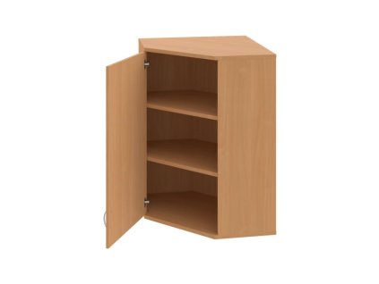 Rohová skriňa Strong, L, horná, 80x115,2x40 cm, buk/buk