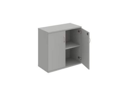 Policová skriňa Strong, zámok, 80x76,8x40 cm, sivá/sivá