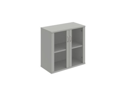 Policová skriňa Strong, zámok, 80x76,8x40 cm, sivá/sivá