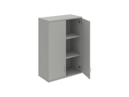 Policová skriňa Strong, zámok, horná, 80x115,2x40 cm, sivá/sivá