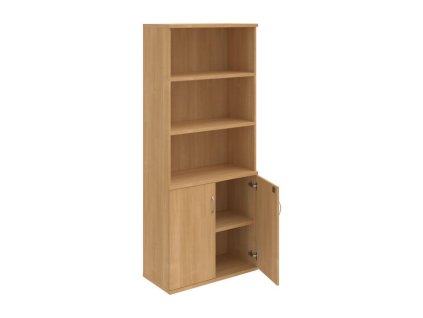 Policová skriňa Strong, zámok, 80x192x40 cm, dub/dub