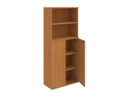 Policová skriňa Strong, zámok, 80x192x40 cm, jelša/jelša