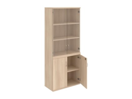 Policová skriňa Strong, zámok, 80x192x40 cm, agát/agát