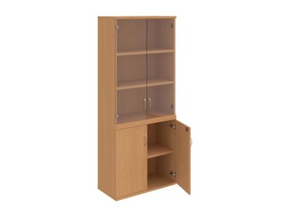 Policová skriňa Strong, zámok, 80x192x40 cm, buk/buk