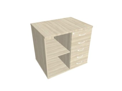 Prídavná skriňa k stolu Hobis, zámok, P, agát