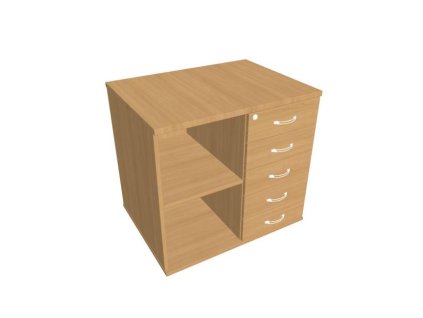 Prídavná skriňa k stolu Hobis, zámok, P, buk