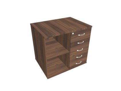 Prídavná skriňa k stolu Hobis, zámok, P, orech