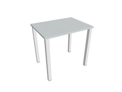 Pracovný stôl Uni, 80x75,5x60 cm, sivá/biela