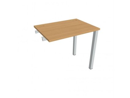 Pracovný stôl Uni k pozdĺ. reťazeniu, 80x75,5x60 cm, buk/sivá