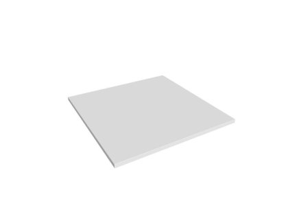 Doplnkový stôl Flex, 80x80 cm, biela