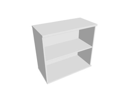 Prídavná skriňa k stolu Hobis, 80x75,5x40 cm, biela