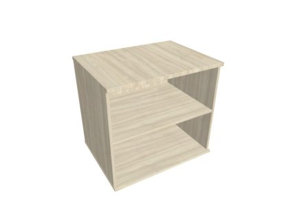 Prídavná skriňa k stolu Hobis, 80x75,5x60 cm, agát